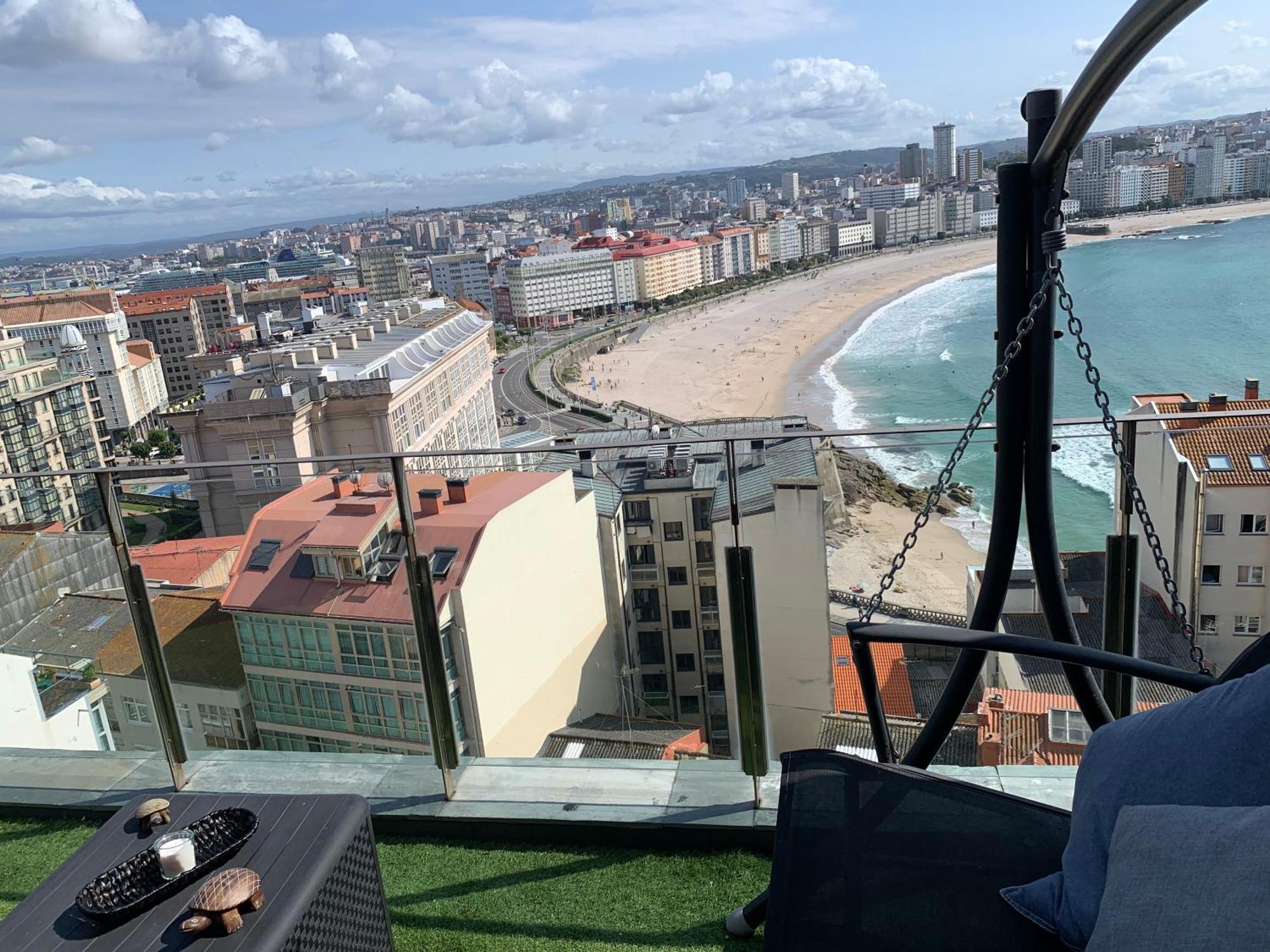 א-קורוניה Apartamento Vistas Coruna 3 Habitaciones מראה חיצוני תמונה